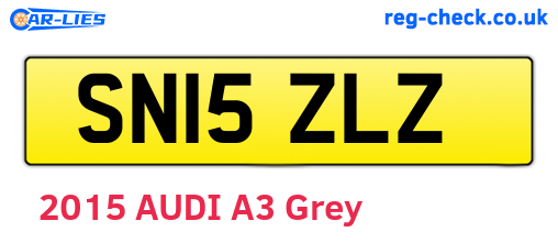 SN15ZLZ are the vehicle registration plates.