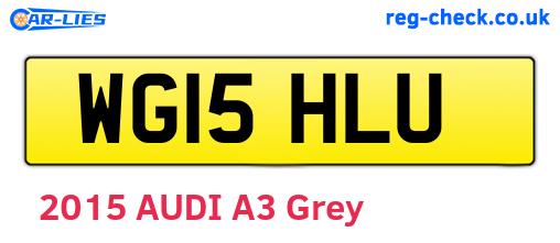 WG15HLU are the vehicle registration plates.