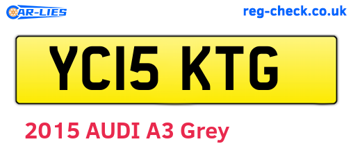 YC15KTG are the vehicle registration plates.