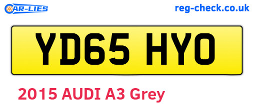 YD65HYO are the vehicle registration plates.