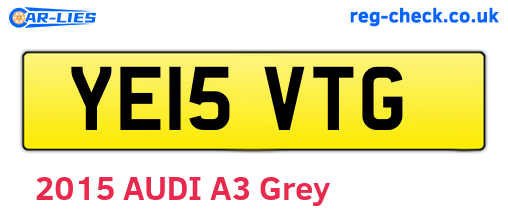 YE15VTG are the vehicle registration plates.