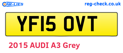 YF15OVT are the vehicle registration plates.