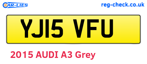 YJ15VFU are the vehicle registration plates.