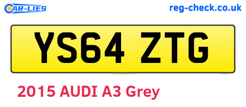 YS64ZTG are the vehicle registration plates.