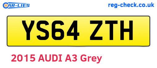 YS64ZTH are the vehicle registration plates.