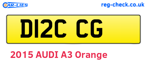 D12CCG are the vehicle registration plates.