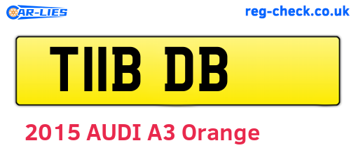 T11BDB are the vehicle registration plates.