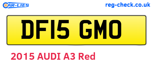 DF15GMO are the vehicle registration plates.