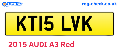 KT15LVK are the vehicle registration plates.