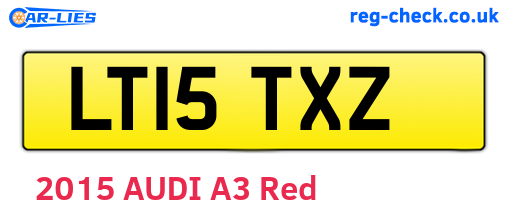 LT15TXZ are the vehicle registration plates.