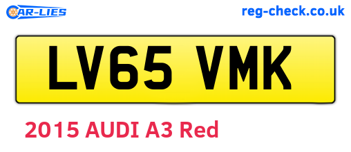 LV65VMK are the vehicle registration plates.