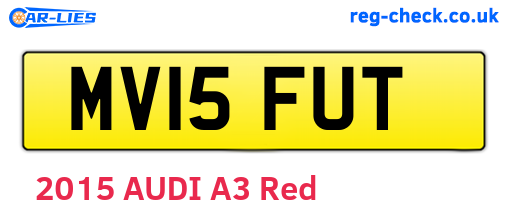MV15FUT are the vehicle registration plates.