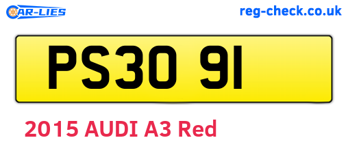 PS3091 are the vehicle registration plates.