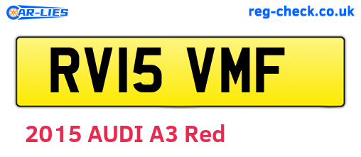 RV15VMF are the vehicle registration plates.