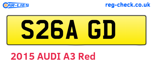 S26AGD are the vehicle registration plates.