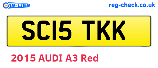 SC15TKK are the vehicle registration plates.