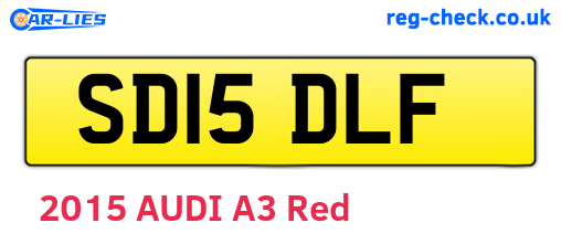 SD15DLF are the vehicle registration plates.