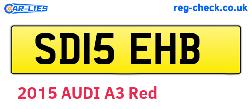 SD15EHB are the vehicle registration plates.