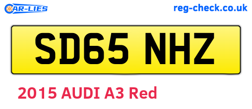 SD65NHZ are the vehicle registration plates.
