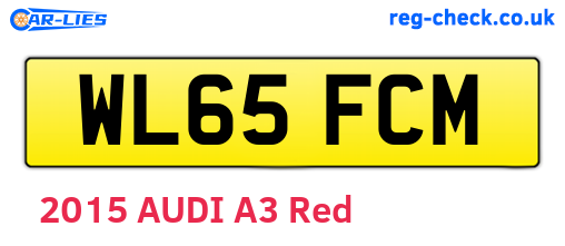 WL65FCM are the vehicle registration plates.