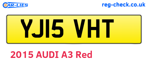 YJ15VHT are the vehicle registration plates.