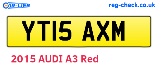 YT15AXM are the vehicle registration plates.