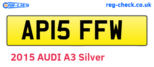 AP15FFW are the vehicle registration plates.