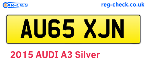 AU65XJN are the vehicle registration plates.