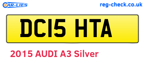 DC15HTA are the vehicle registration plates.