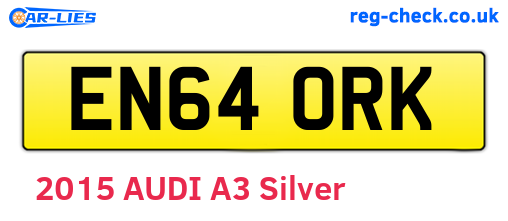 EN64ORK are the vehicle registration plates.