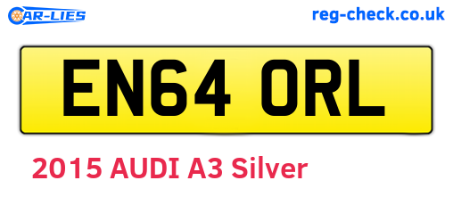 EN64ORL are the vehicle registration plates.