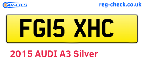 FG15XHC are the vehicle registration plates.