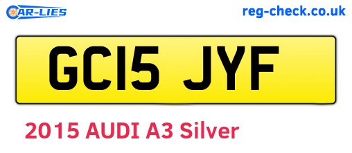 GC15JYF are the vehicle registration plates.