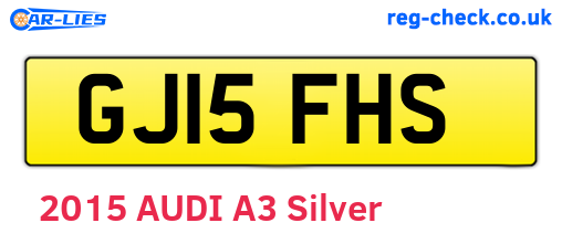 GJ15FHS are the vehicle registration plates.