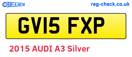 GV15FXP are the vehicle registration plates.