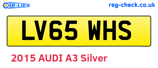 LV65WHS are the vehicle registration plates.