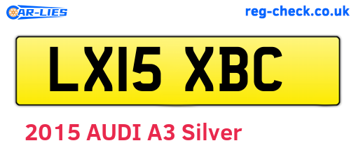 LX15XBC are the vehicle registration plates.