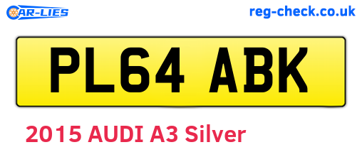 PL64ABK are the vehicle registration plates.