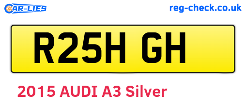 R25HGH are the vehicle registration plates.