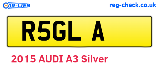 R5GLA are the vehicle registration plates.