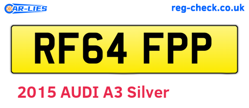 RF64FPP are the vehicle registration plates.