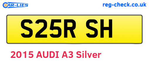 S25RSH are the vehicle registration plates.