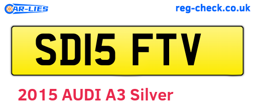 SD15FTV are the vehicle registration plates.