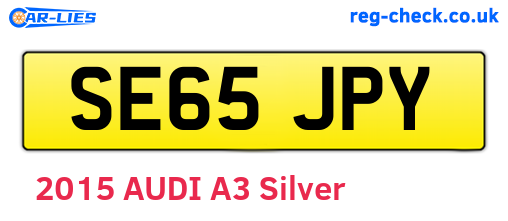 SE65JPY are the vehicle registration plates.