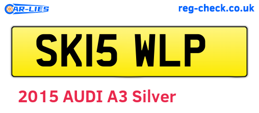 SK15WLP are the vehicle registration plates.