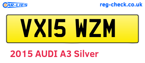 VX15WZM are the vehicle registration plates.