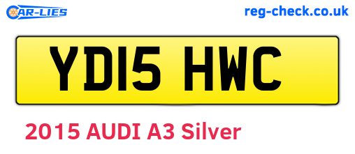 YD15HWC are the vehicle registration plates.