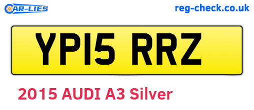 YP15RRZ are the vehicle registration plates.