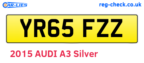 YR65FZZ are the vehicle registration plates.