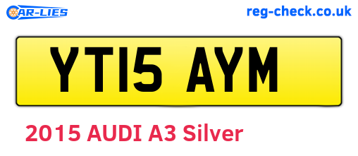 YT15AYM are the vehicle registration plates.